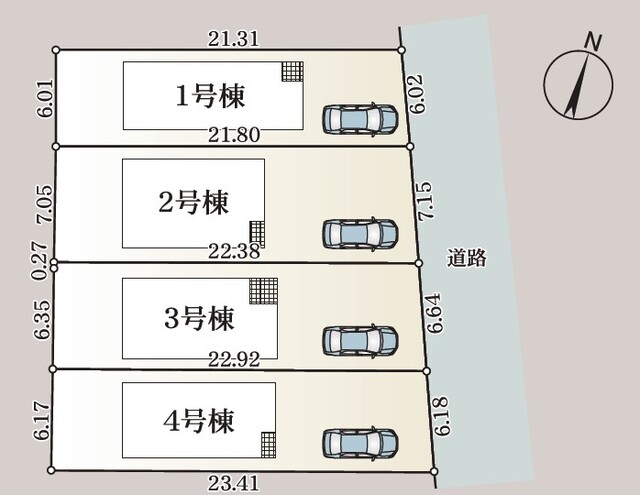 クレイドルガーデン春日市一の谷 第8の見取り図