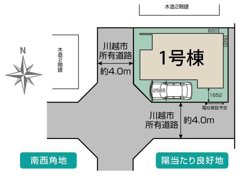 ブルーミングガーデン川越市山田１棟の見取り図