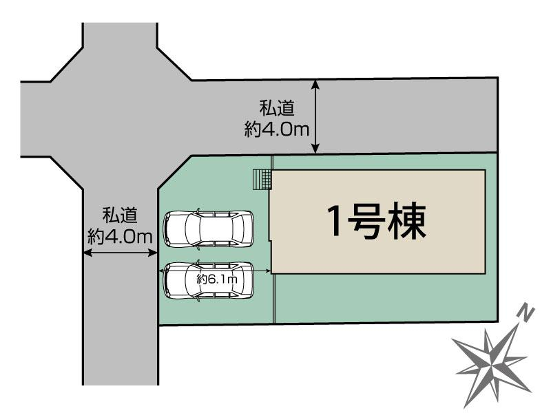 ブルーミングガーデン船橋市大穴北４丁目２期１棟の見取り図