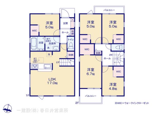 リーブルガーデン春日井市熊野桜佐区画整理の見取り図