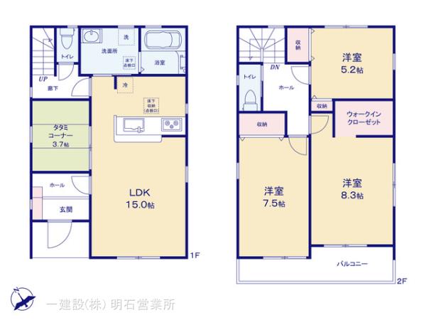リーブルガーデン明石市貴崎4期の見取り図
