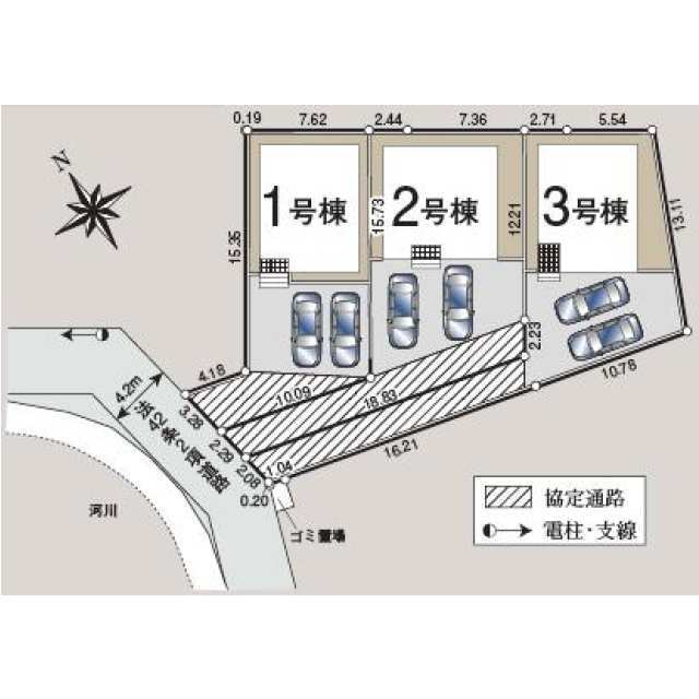 クレイドルガーデン所沢市久米 第21の見取り図