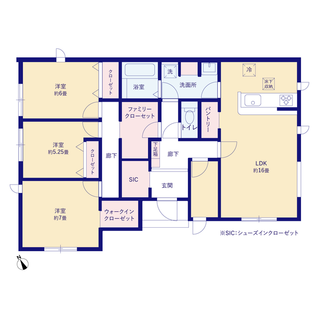 グラファーレ4252宇都宮市清原台１６期２棟の見取り図