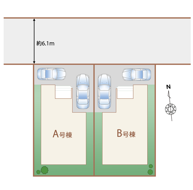 ハートフルタウン松陵5丁目26番の見取り図
