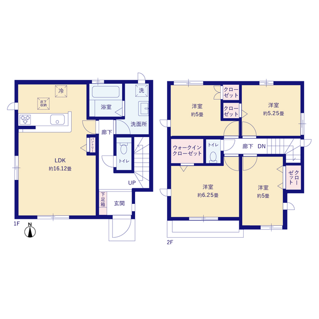 グラファーレ4213八王子市台町５期２棟の見取り図