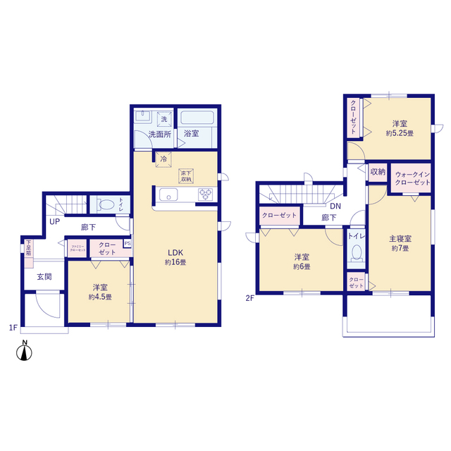 グラファーレ一宮市西大海道３期４棟の見取り図