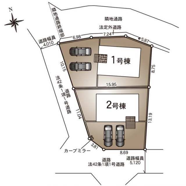 クレイドルガーデン長野市若槻団地 第13の見取り図