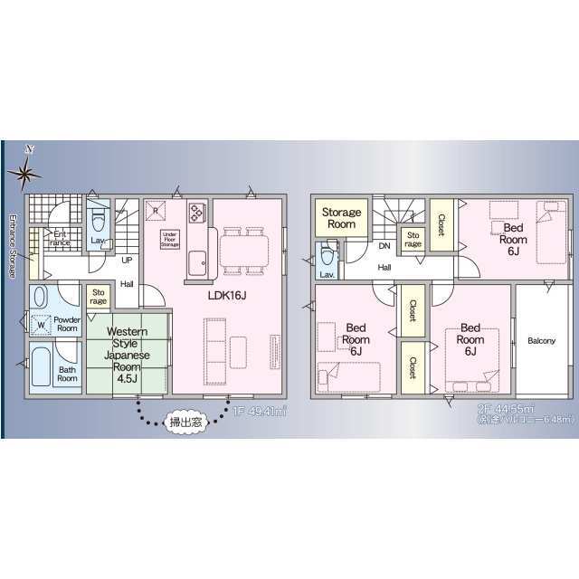 クレイドルガーデン福岡市早良区野芥 第24の見取り図