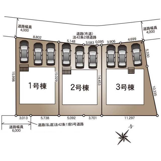 クレイドルガーデン大村市坂口町 第1の見取り図