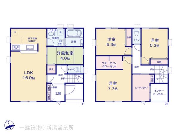 リーブルガーデン秋葉区小須戸第６の見取り図