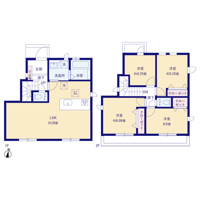 グラファーレ4201西東京市芝久保町１９期１７棟の見取り図