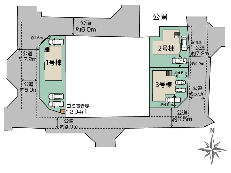ブルーミングガーデン船橋市二和西３丁目３棟の見取り図