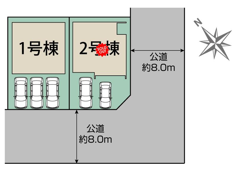 ブルーミングガーデン札幌市西区発寒６条１４丁目２期２棟の見取り図