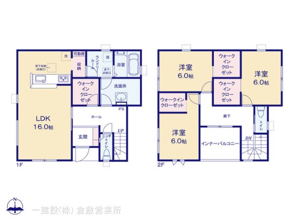 リーブルガーデン岡山南区福富東の見取り図