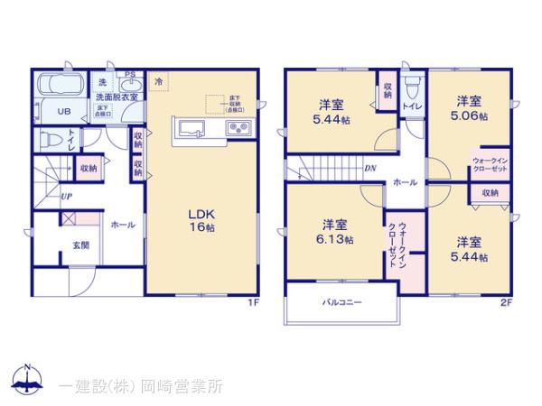 リーブルガーデン豊川第７７本野町の見取り図