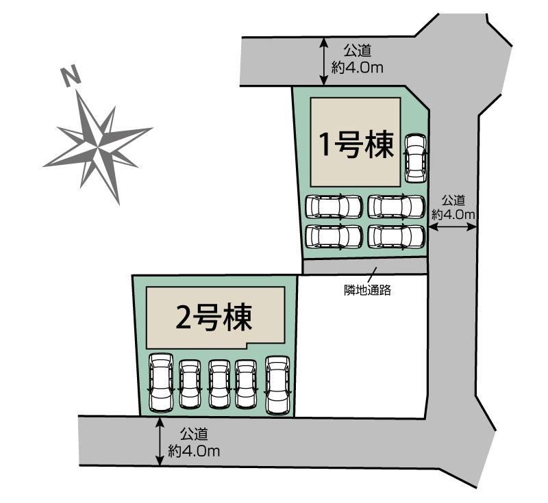 ブルーミングガーデン読谷村喜名４期２棟の見取り図