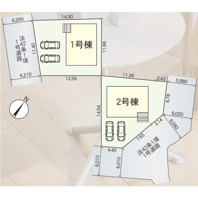 クレイドルガーデン甲賀市甲南町葛木 第1の見取り図