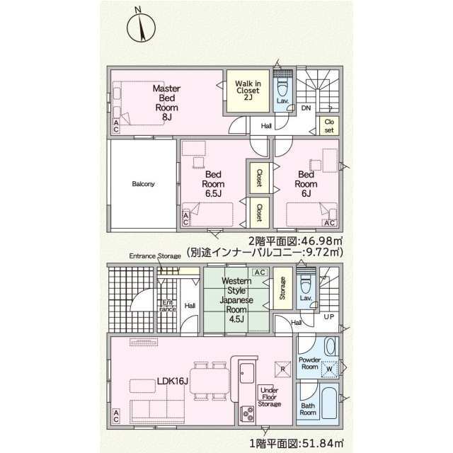 クレイドルガーデン岐阜市長森本町 第1の見取り図