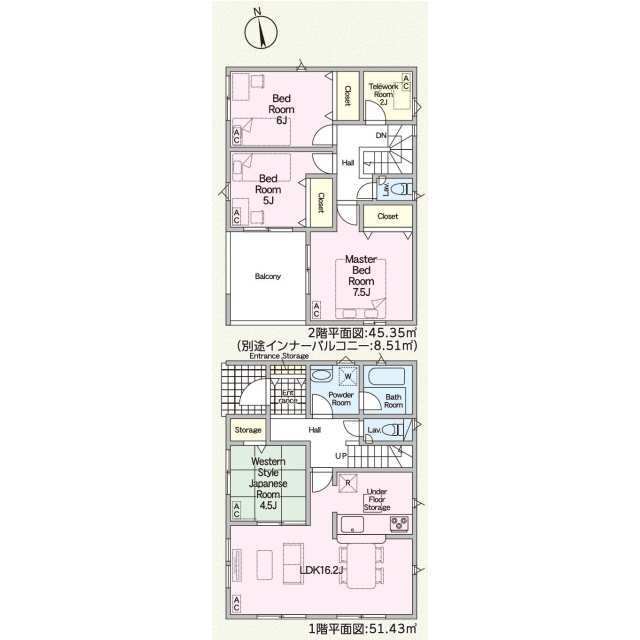 クレイドルガーデン岐阜市長森本町 第1の見取り図