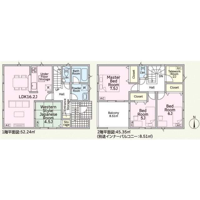 クレイドルガーデン各務原市那加土山町 第4の見取り図