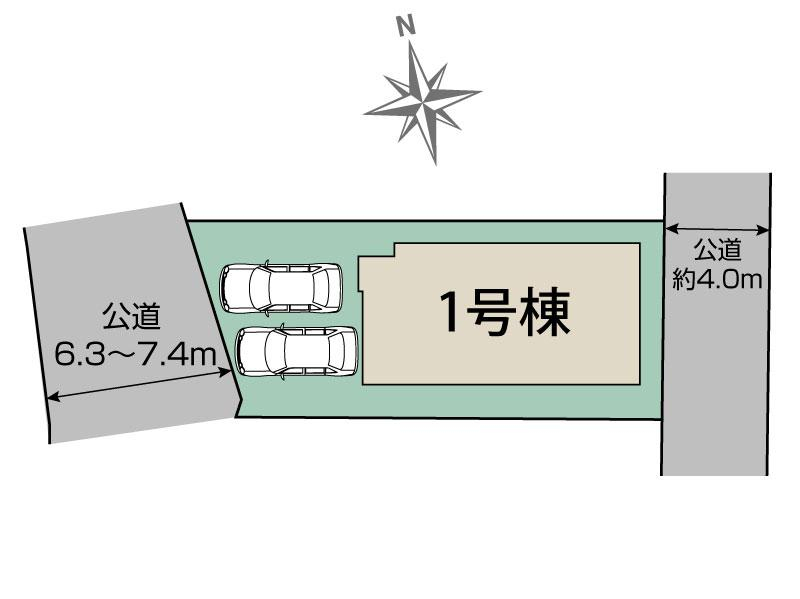 ブルーミングガーデン仙台市宮城野区幸町２丁目１棟の見取り図