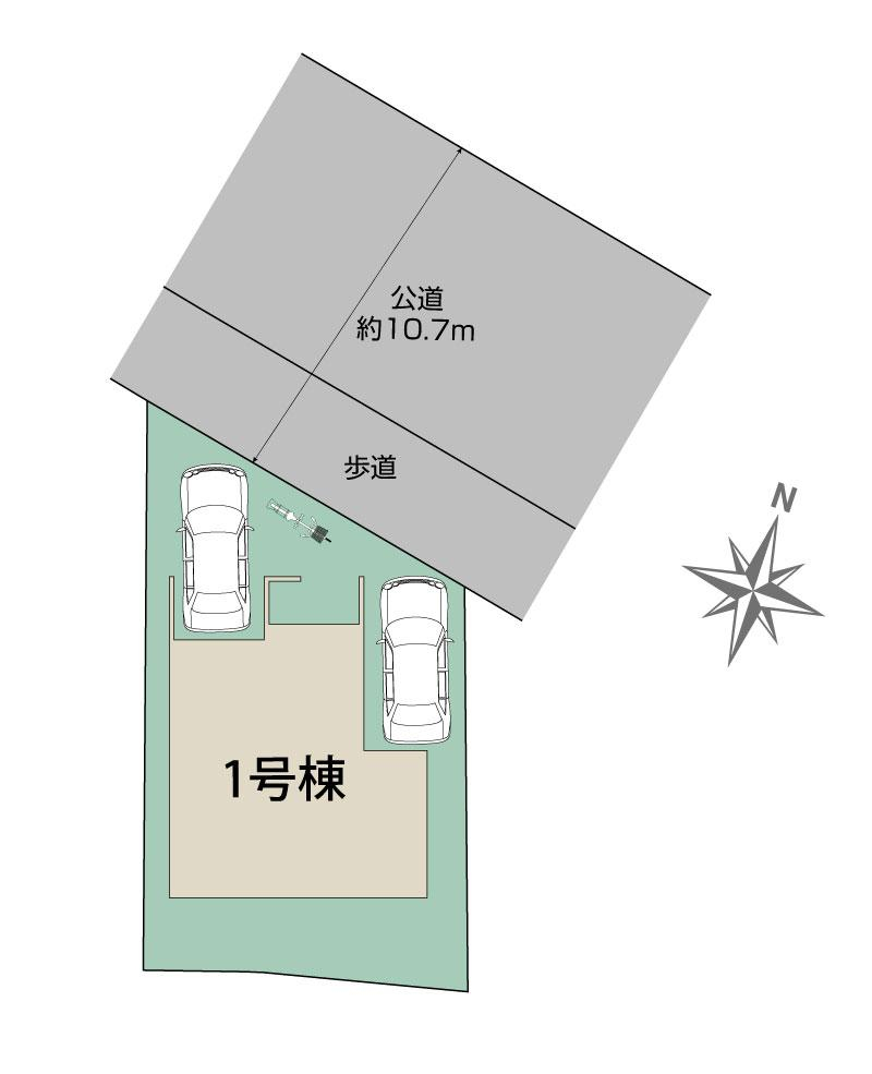 ブルーミングガーデン宝塚市山本野里１丁目１棟の見取り図