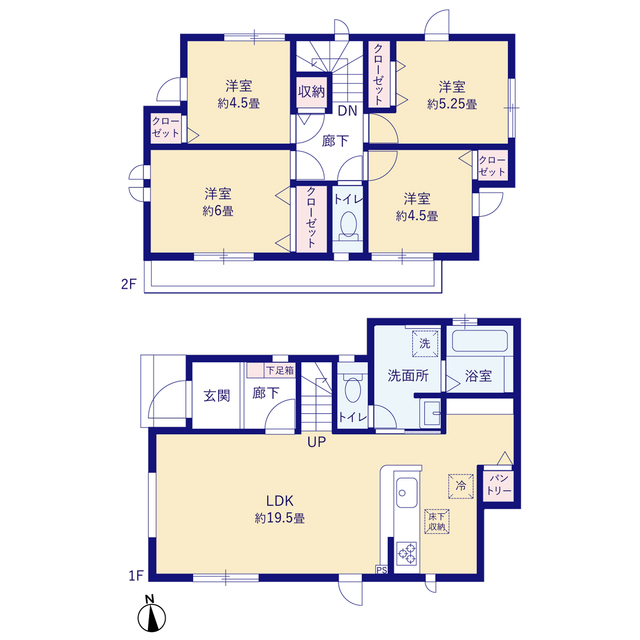 グラファーレ4218横浜市汲沢１０期１棟の見取り図