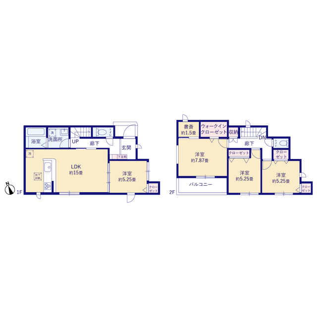 グラファーレ高浜市神明町２期７棟の見取り図