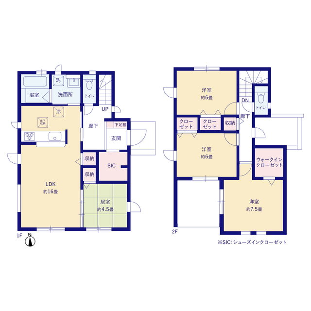 グラファーレ4236仙台市川平１３期２棟の見取り図