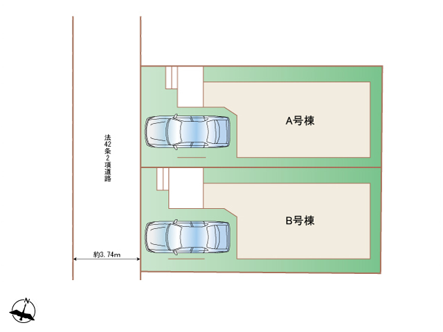 ハートフルタウン南雪谷4丁目745番の見取り図
