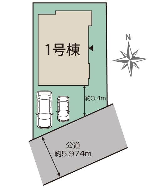 ブルーミングガーデン松戸市中金杉３丁目１棟の見取り図