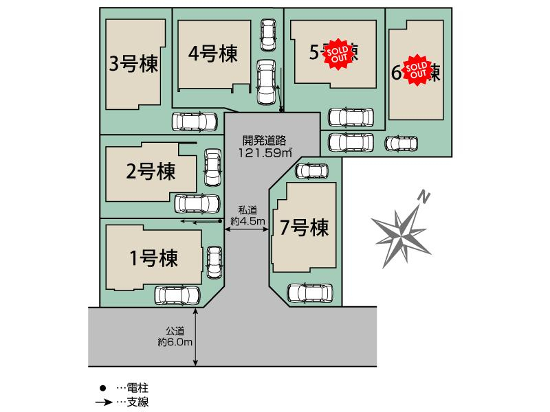 ブルーミングガーデン羽村市緑ヶ丘４丁目７棟の見取り図