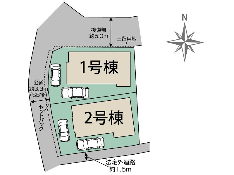 ブルーミングガーデン千葉市中央区矢作町２棟の見取り図