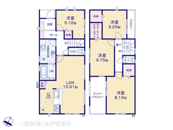 リーブルガーデン市川市東菅野５丁目第２の見取り図