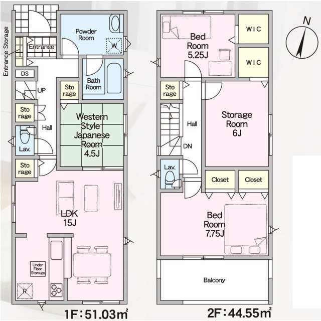 クレイドルガーデン松戸市小金原 第26の見取り図