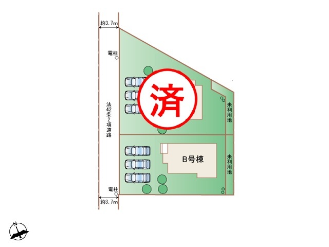 ハートフルタウン(東)守山区大森北4期の見取り図