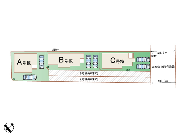 ハートフルタウン門前町26番の見取り図