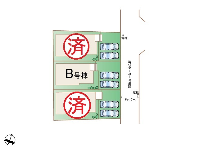 ハートフルタウン(堺)羽曳野西浦1丁目の見取り図