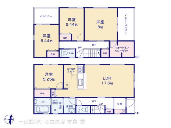 リーブルガーデン中川区戸田２丁目の見取り図