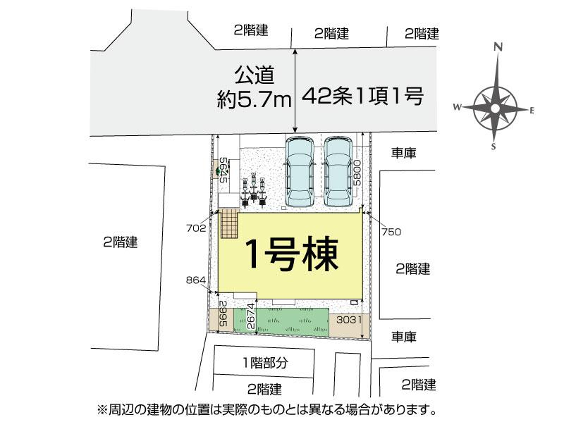 ブルーミングガーデンふじみ野市仲３丁目１棟の見取り図