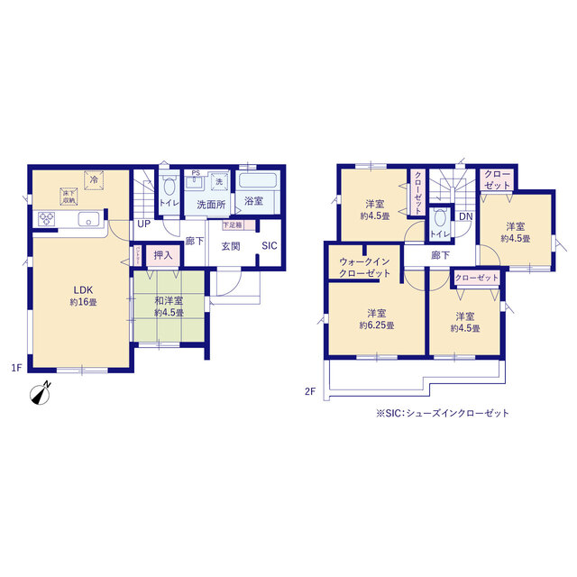 グラファーレ4201清瀬市旭が丘２期７棟の見取り図