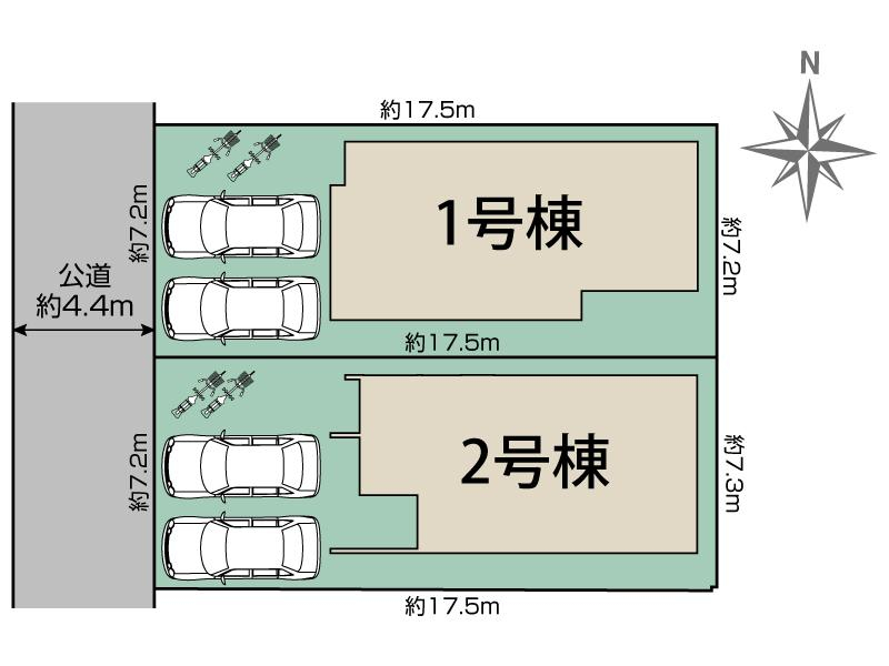 ブルーミングガーデン橿原市新口町２棟の見取り図