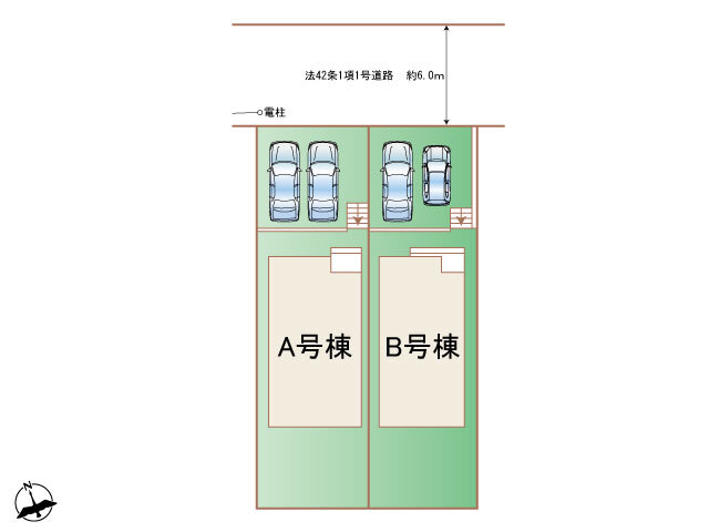 ハートフルタウン神戸垂水区本多聞6丁目23番の見取り図