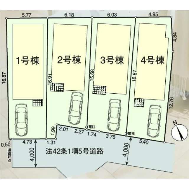 クレイドルガーデン東村山市久米川町 第42の見取り図