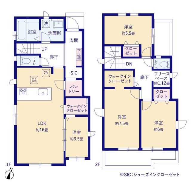 グラファーレ4267ふじみ野市亀久保２７期３棟の見取り図
