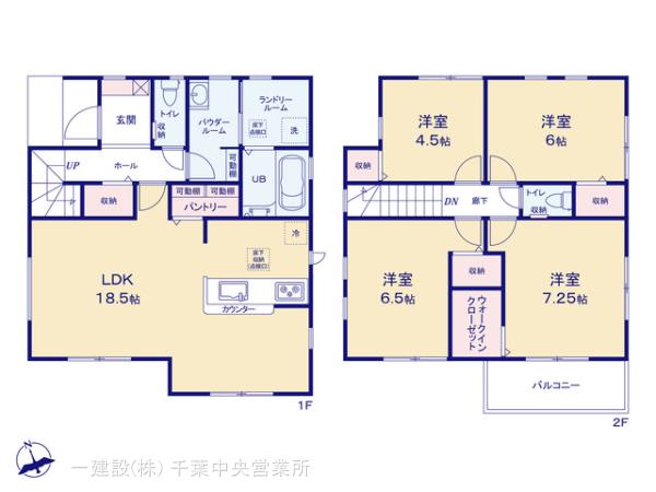 リーブルガーデン南初富１丁目の見取り図