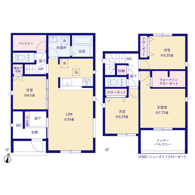 グラファーレ東郷町三ツ池２棟の見取り図