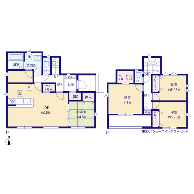 グラファーレ4349会津若松市八日町２期１棟の見取り図
