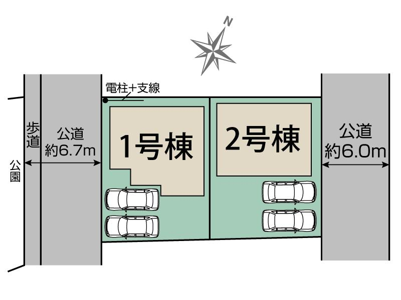 ブルーミングガーデン狭山市狭山台４丁目２棟の見取り図