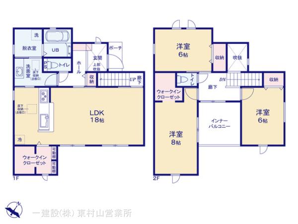 リーブルガーデン久米川町３丁目第２の見取り図